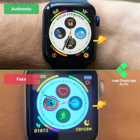 real vs fake apple watch series 4|are apple watches real.